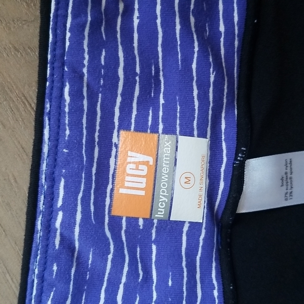 Lucy Power Max Cropped Leggings Sz Med View 3